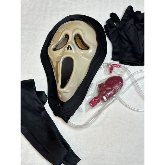 Scream Ghost Face Mask Halloween Gloves Heart Pump Blood Scary Costume Horror - Picture 3 of 5